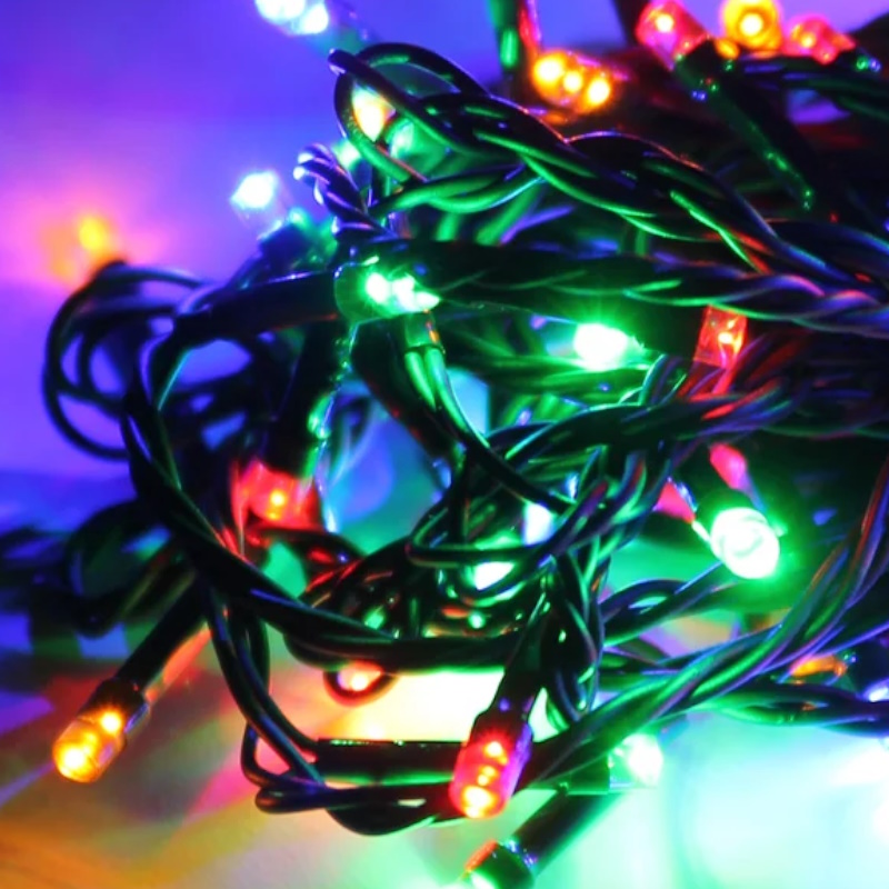 Гирлянда светодиодная Космос KOC_GIR80LED_RGB, 80LED 8.8м, 8 режимов, IP20 в Череповце