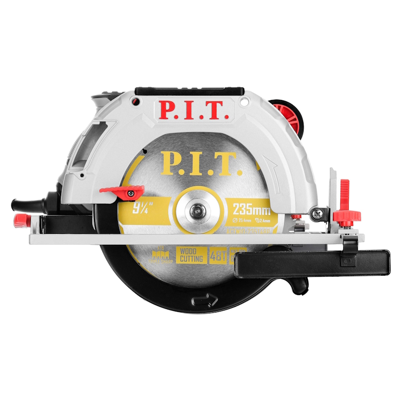 Пила циркулярная P.I.T. PKS235-C (2200Вт, 4500 об/мин, диск 235 мм, глубина пропила 76мм)