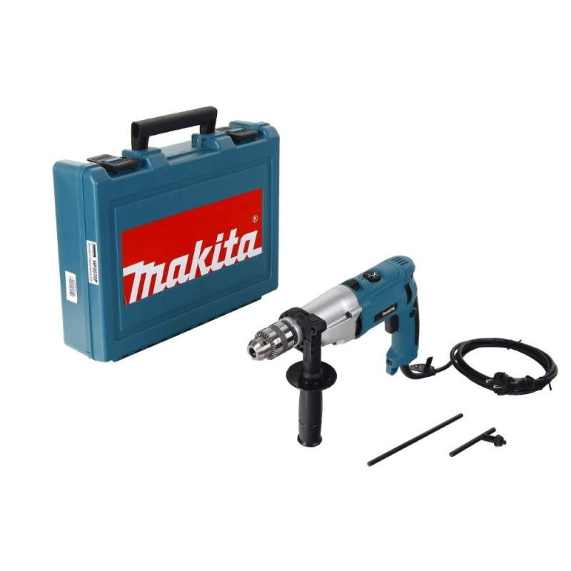 Ударная дрель Makita HP2070F (max диаметр сверления дерева 40 мм, регулятор оборотов, патрон 13 мм)