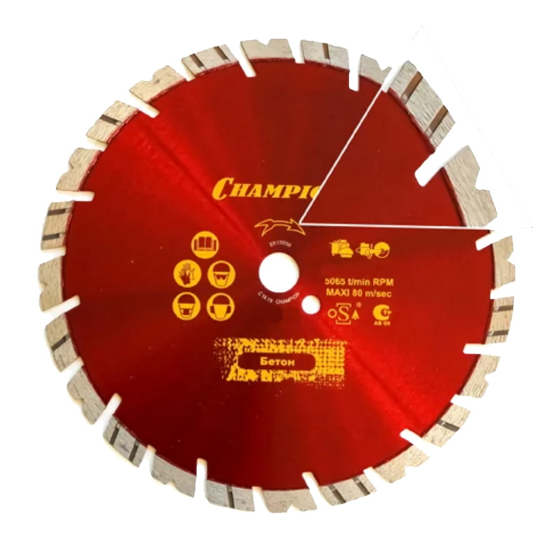 Диск алмазный универсальный Champion C1618, ST 230/22,23/12 Fast Gripper (бетон, кирпич, тротуарная плитка) в Ярославле