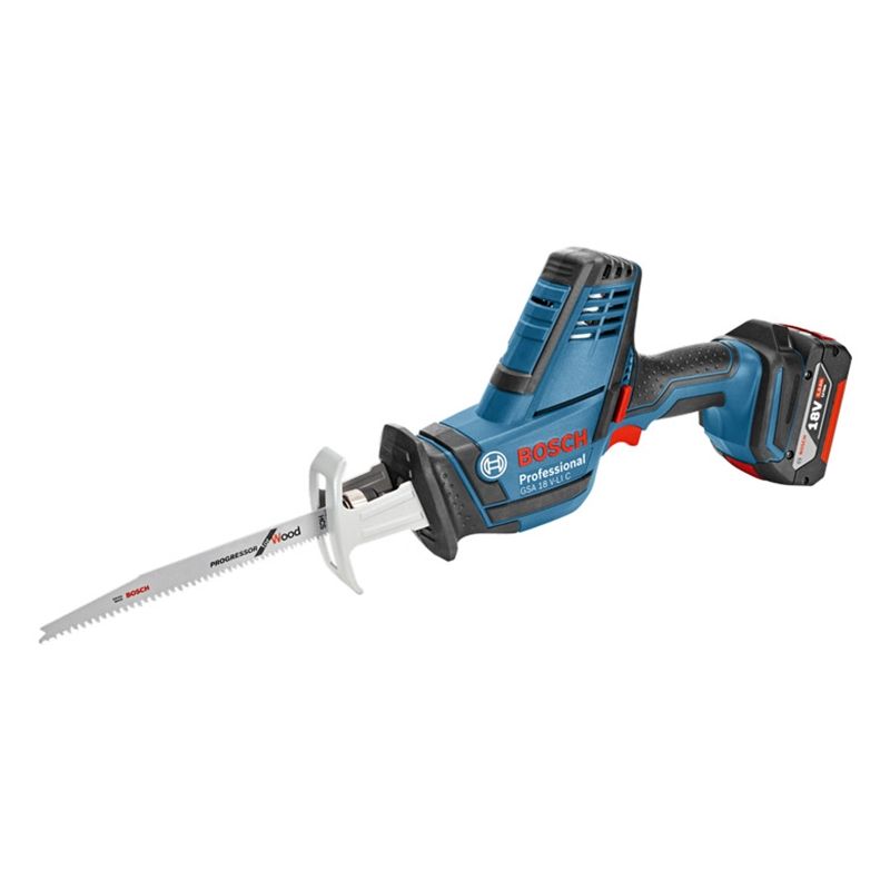 Аккумуляторная сабельная пила Bosch GSA 18 V-LI C 0.601.6A5.002 (аккумулятор li-ion; толщина металла 130 мм, дерева 255 мм ) в Кинешме