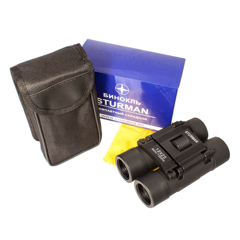 Бинокль Sturman 73472, 12x25, черный в Ярославле