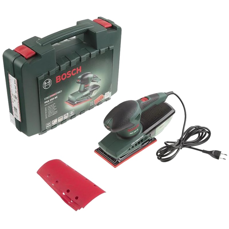Шлифмашина вибрационная Bosch PSS 250 AE (потребляемая мощность 250 вт, напряжение 220 в, пылеудаление) в Твери