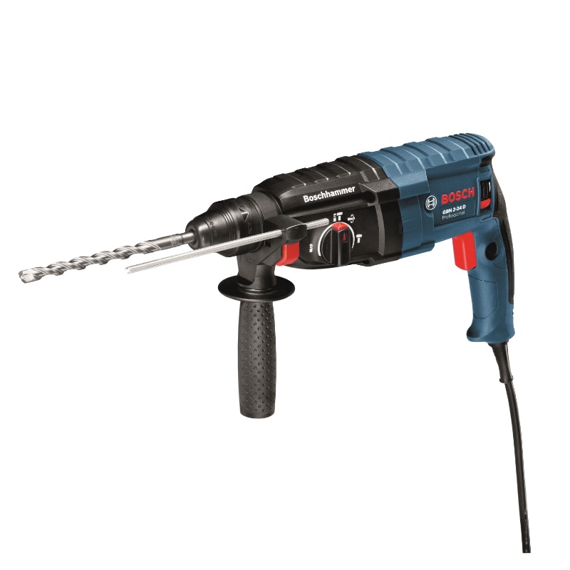 Перфоратор Bosch GBH 2-24 D 0.611.2A0.000 + буры 0.611.2A0.003 в кейсе, с защитной муфтой в Рыбинске