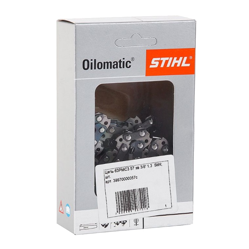 Цепь пильная для цепной пилы Stihl 63PMC3 39970000057c (57 звеньев, 3/8", 1.3 мм, 16") в Иваново