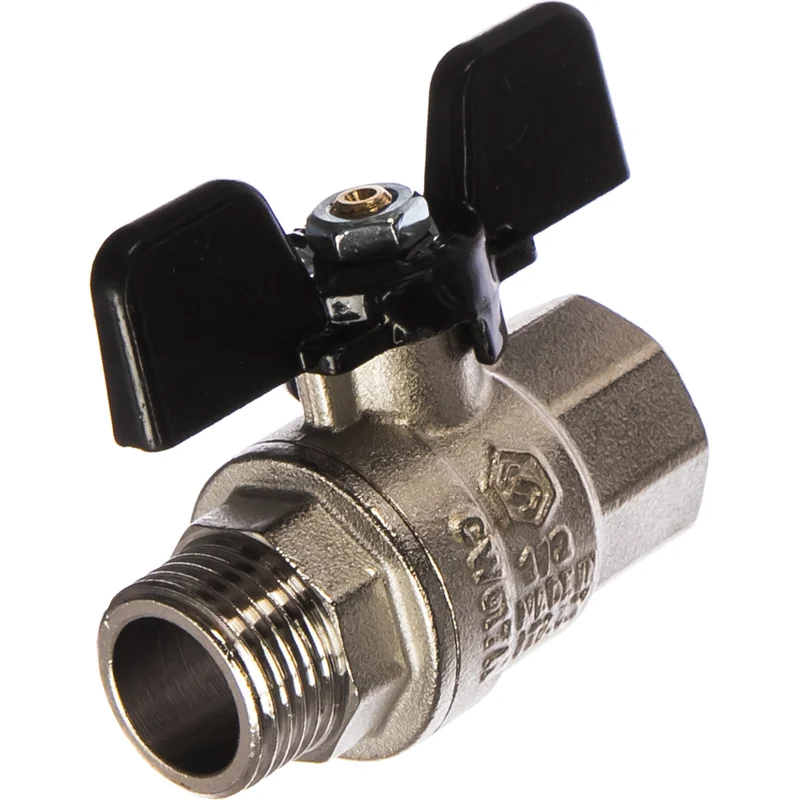 Кран шаровой полнопроходной Stout SVB-0004-200015 (ВР/НР 1/2" бабочка) в Туле