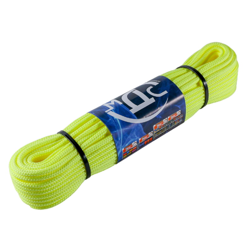 Шнур полипропиленовый МДС 00-00001072 плетёный неоновый 4 мм 16-ти прядный 20 м 298₽