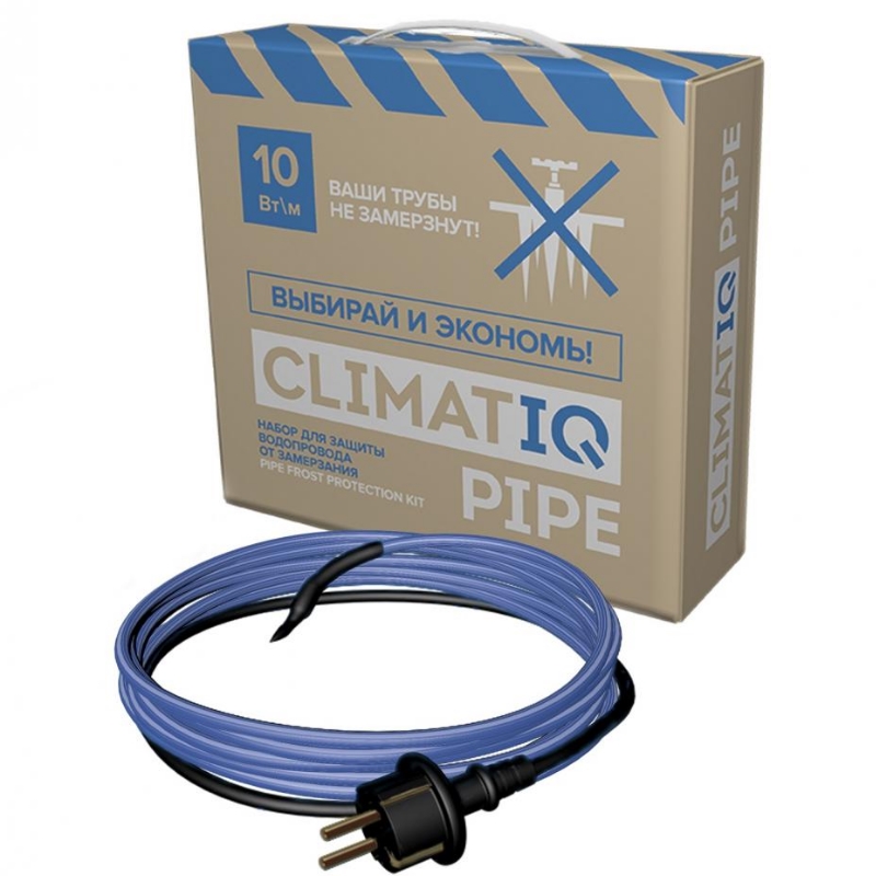 Комплект для защиты труб от замерзания на трубу саморегулируемый Climatiq PIPE SR 208250, 3 м в Рыбинске