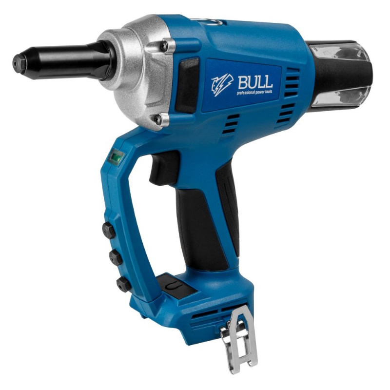 Аккумуляторный заклепочный пистолет Bull CRG 1018 SOLO XLTpro 1304593 в кор бесщет 25 мм 10000Н 25469₽