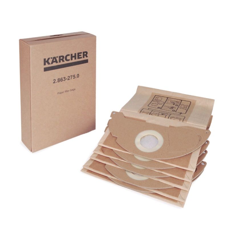 Фильтр-мешки для пылесоса Karcher 2.863-275, бумажные, 5 шт. в Угличе