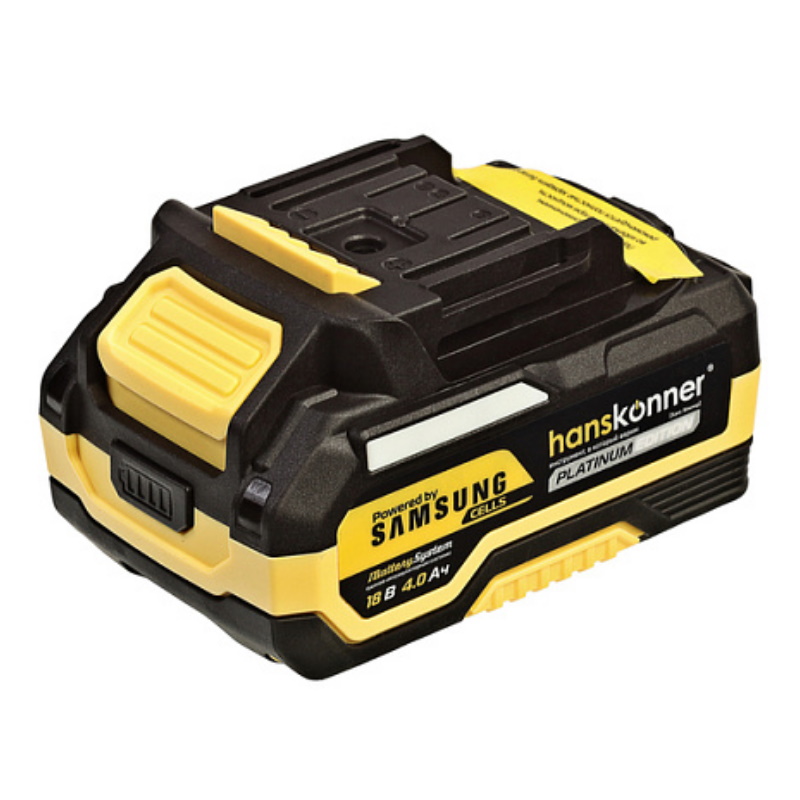 Аккумулятор Hanskonner HBP2004PRO PLATINUM, 18 В, 1BS, 4.0 Ач, ячейки SAMSUNG, под Makita LXT, блистер