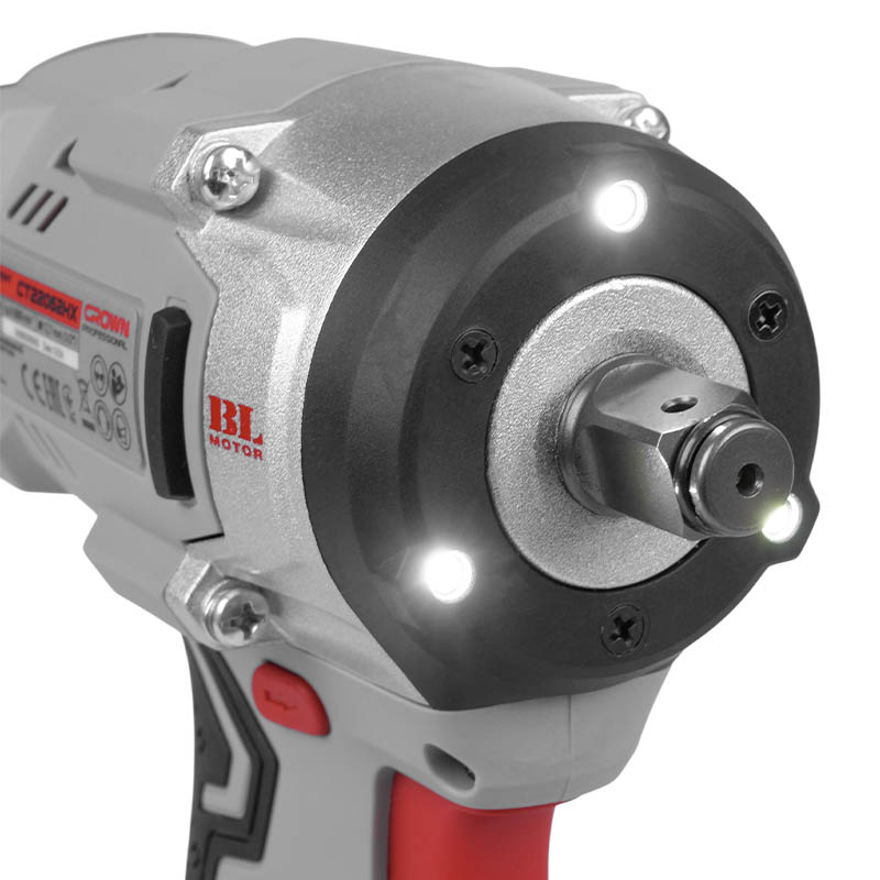 Аккумуляторный ударный гайковерт Crown CT22062HX-4 BMC, 20 В, 550 Нм, 1/2"
