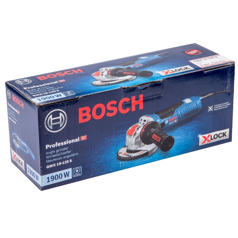 Угловая шлифмашина (болгарка) Bosch GWX 19-125 S X-LOCK 0.601.7C8.002, 125 мм, 1900 Вт, регулировка оборотов в Муроме