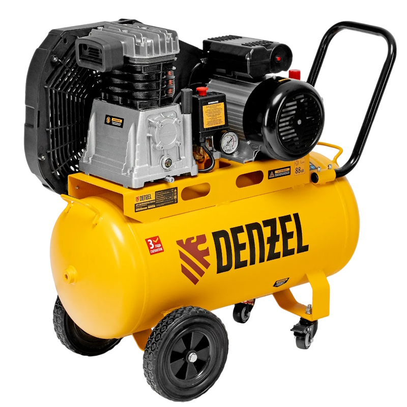 Компрессор воздушный ременной привод Denzel BCI 2100/50 58115, 2,1 кВт, 50 литров, 400 л/мин в Рыбинске