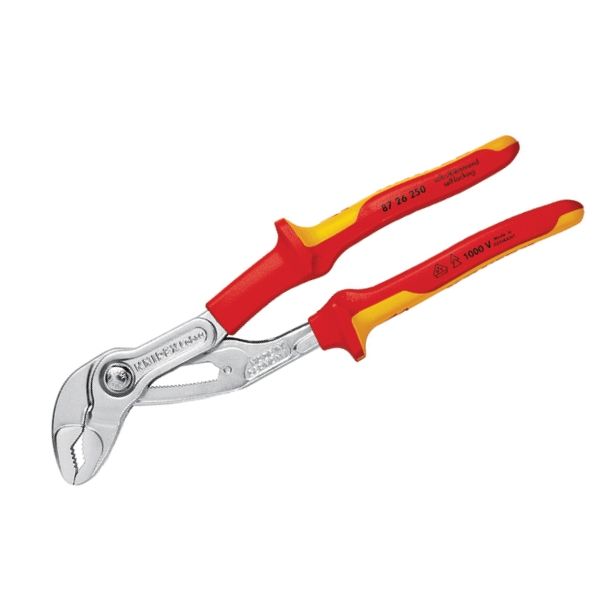 Клещи сантехнические высокотехнологичные KNIPEX Cobra® VDE, хромированные, 250 mm, KN-8726250 в Твери