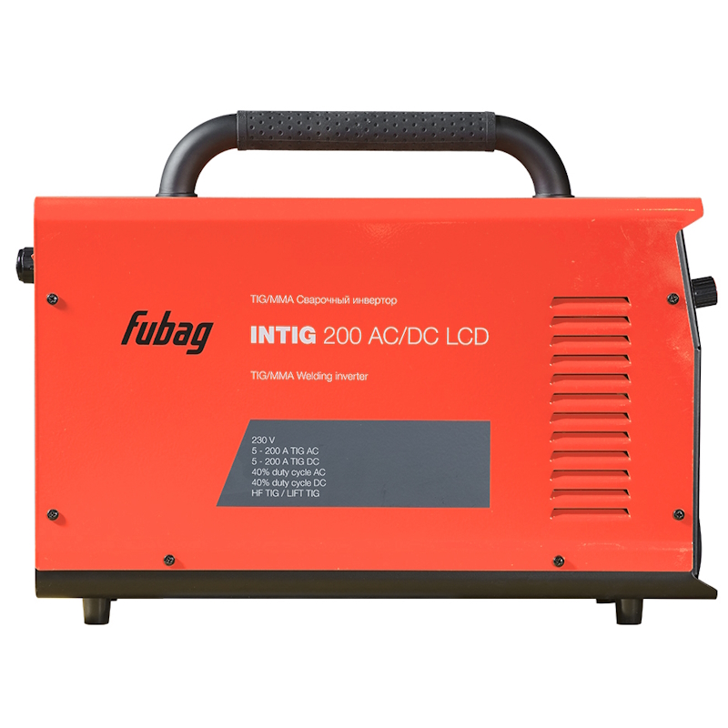 Инвертор сварочный Fubag INTIG 200 ACDC Pulse LCD 31592 Горелка FB TIG 26 5P 4m38459