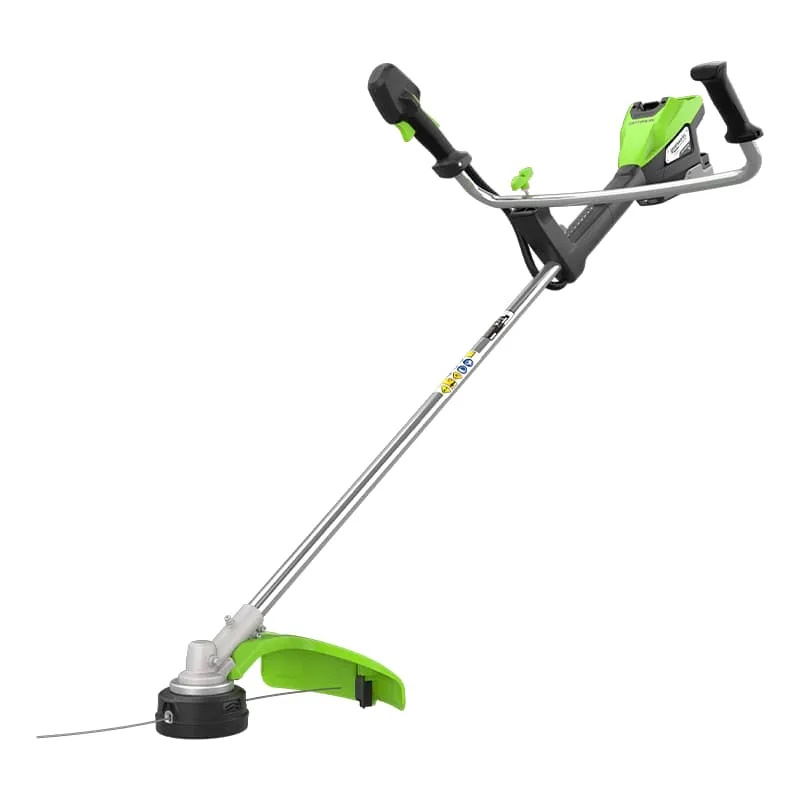 Триммер аккумуляторный Greenworks TB201H 2112407UB, 82V, 2,0 кВт, 46 см, c трехлопастным ножом, б/щ, с 1хАКБ 5 Ач и ЗУ