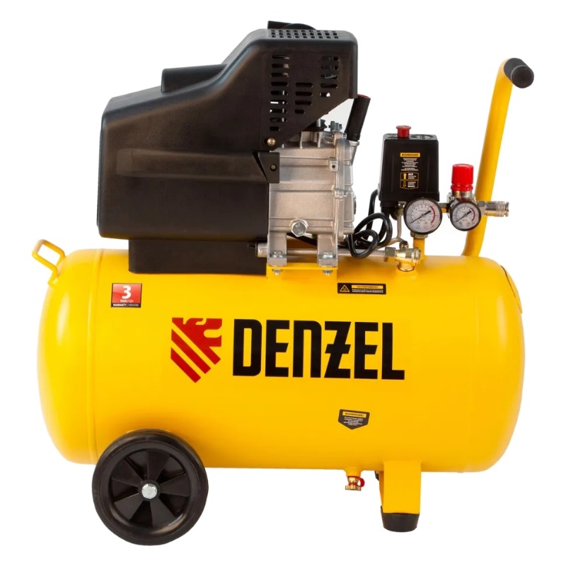 Компрессор воздушный Denzel DC1500/50 58161, 1,5 кВт, 220 л/мин, 50 л в Коврове