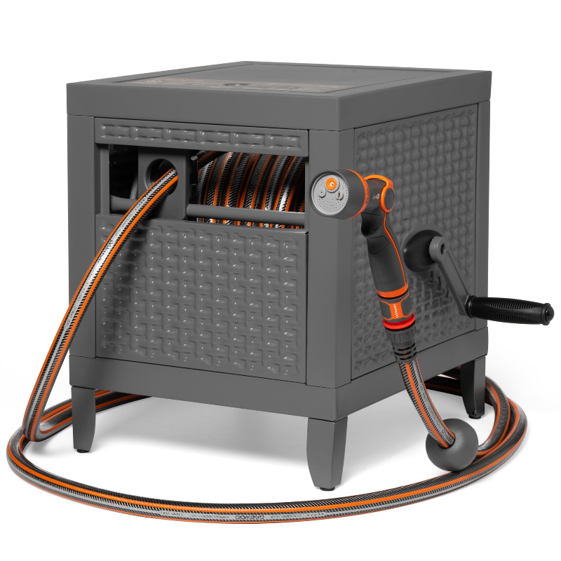 Металлическая катушка Daewoo DWR 6130 со шлангом 30м и набором для полива DecoBOX 21990₽