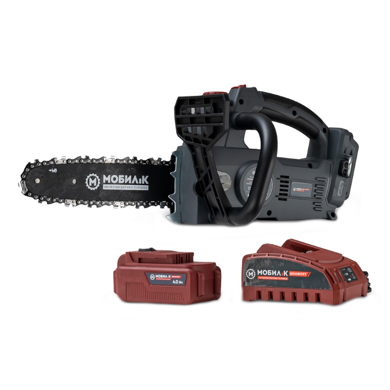 Пила аккумуляторная Мобил К XCA25 Комфорт MBK0027800, 20 Вольт, 3/8", с аккумулятором 4 Ач и зарядным устройством