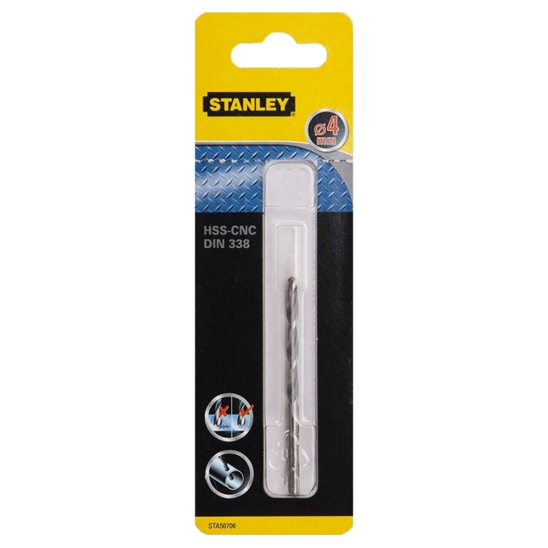 Сверло по металлу Stanley STA50706-QZ, HSS-CNC, 4x75x43 мм в Муроме