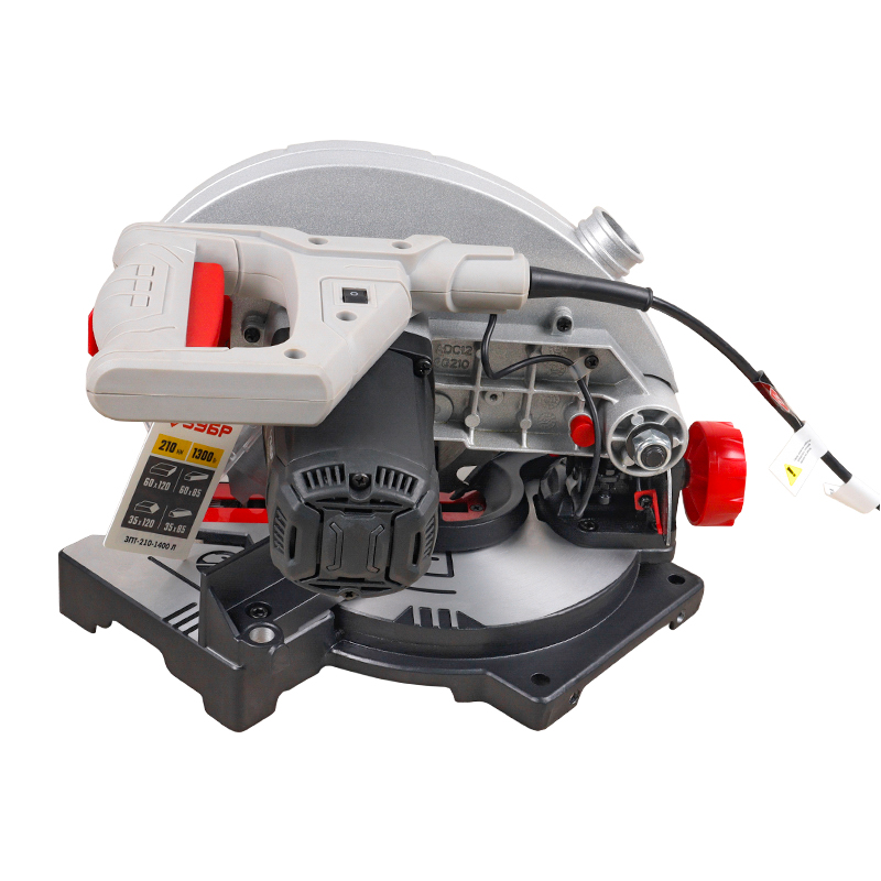 Торцовочная пила Зубр ЗПТ-210-1400 Л (электрическая, ширина пропила под углом 85-120 мм)