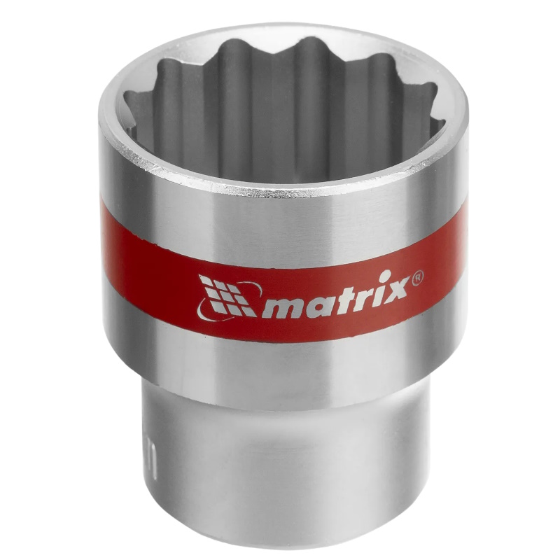 Головка торцевая Matrix 13693, 24 мм, 12-гранная, CrV, под квадрат 1/2", хромированная в Муроме