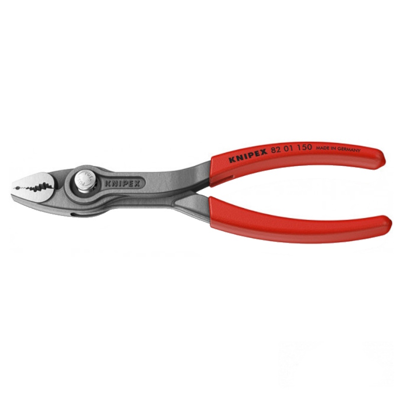 Клещи Knipex TwinGrip KN-8201150 с фронтальным и боковым захватами, зев 3-16 мм, длина 150 мм, обливные ручки в Муроме