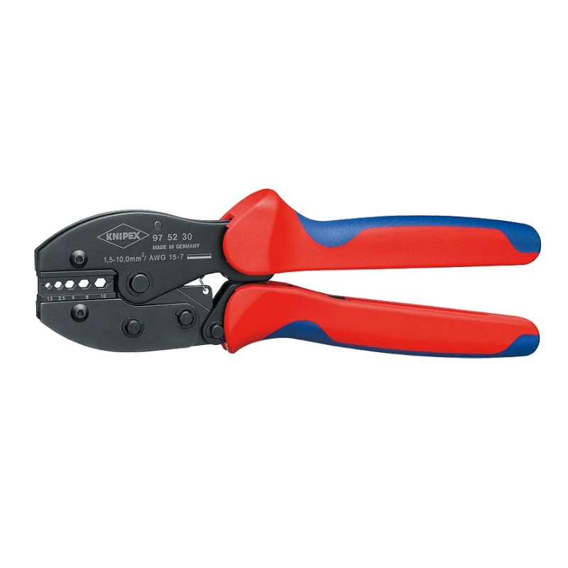 Пресс-клещи Knipex PreciForce KN-975230 5 гнёзд неизолированные гильзы DIN 46267 15-100 мм длина 220 мм 23695₽