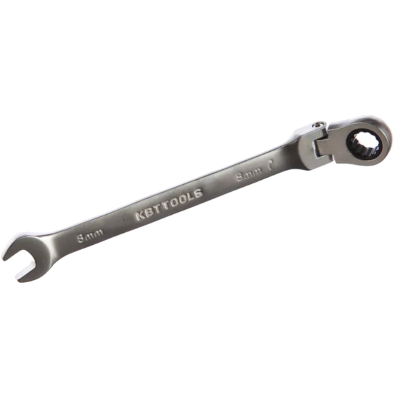 Ключ гаечный комбинированный КВТ серия KBT-PROFESSIONAL 79192 трещоточный с шарниром 8 мм 262₽