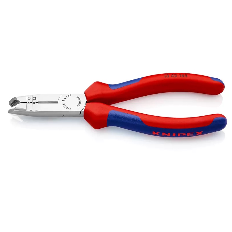 Клещи-стрипперы для круглых кабелей Knipex KN-1342165, 0.75-1.5/2.5 мм², 165 мм, фосфатированные, 2-комп ручки  в Кинешме