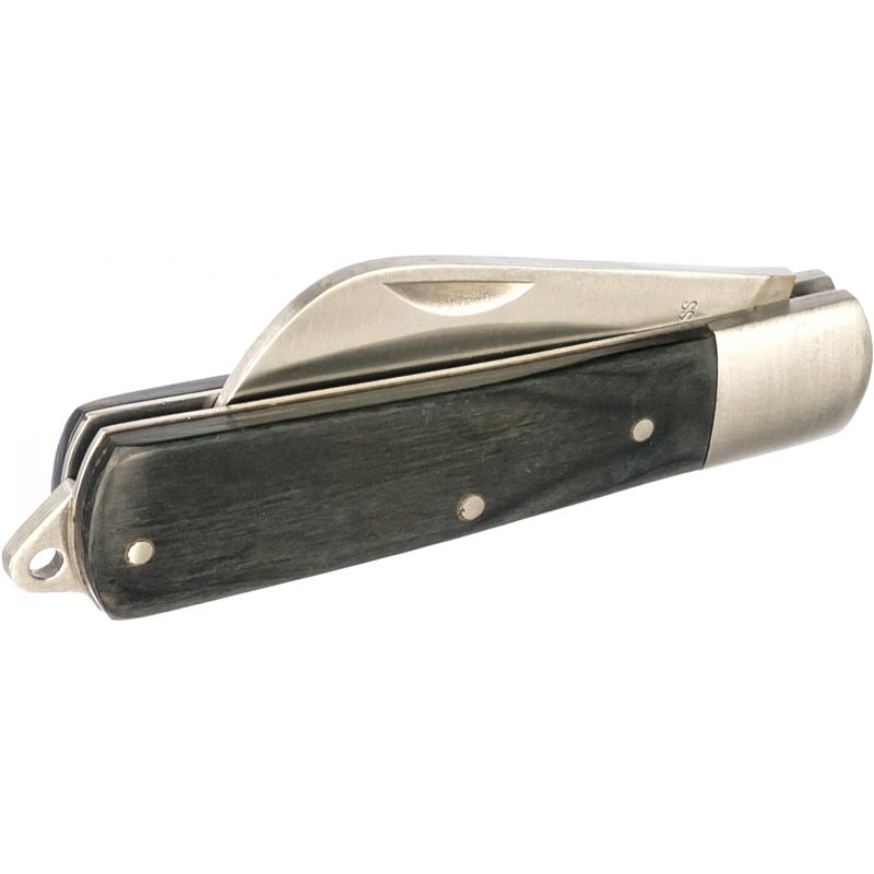 Нож для снятия изоляции КВТ НМ-02 монтерский большой складной с изогн.лезвием 57597