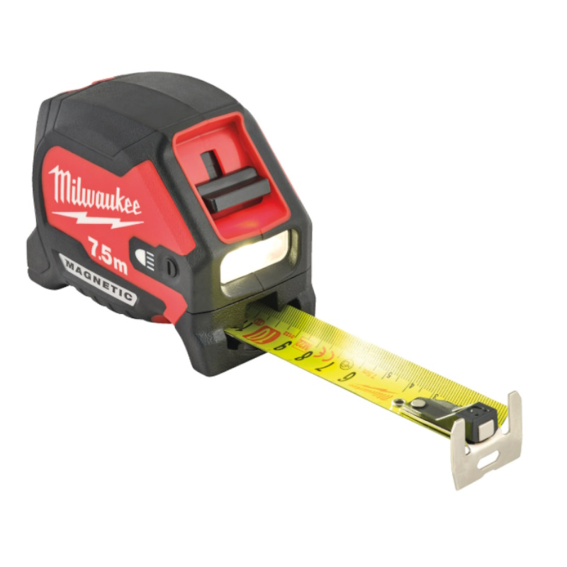 Рулетка Milwaukee MAGNETIC PREMIUM GEN III 4932492469, магнитная, 7.5м, с LED подсветкой, ширина полотна 30мм в Кинешме