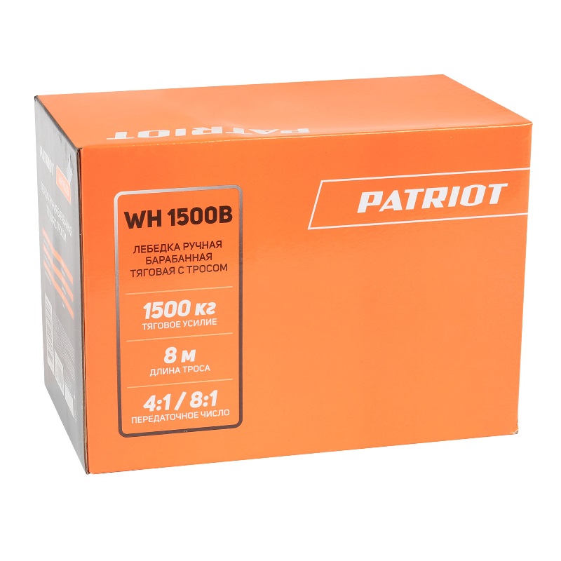 Лебедка ручная барабанная Patriot WH 1500 B в Туле