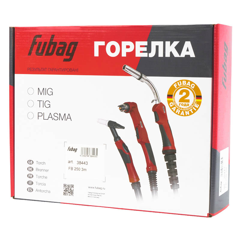 Cварочный инвертор Fubag IRMIG 180 SYN TIG (с горелкой Fubag FB 250, 3 м, профессиональный)