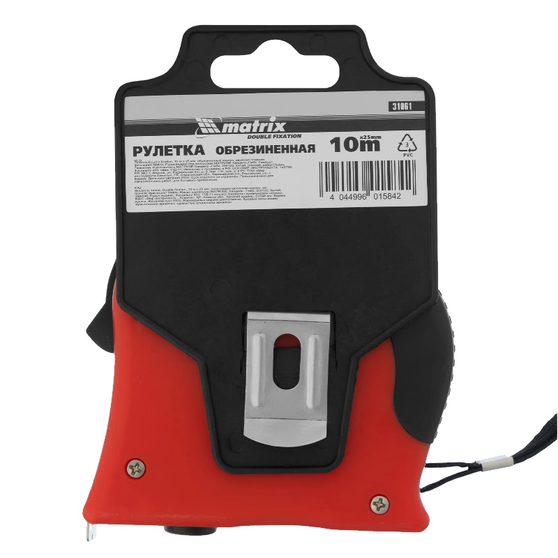 Pулетка Matrix 31061, 10м*25мм, Double fixation в Вологде