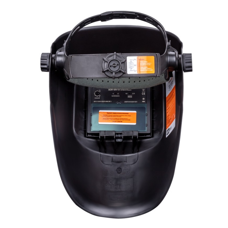 Маска сварщика FoxWeld КОРУНД 4201, черная, (ф-р АСФ 4/9-13, пр-во ) ,без коробки