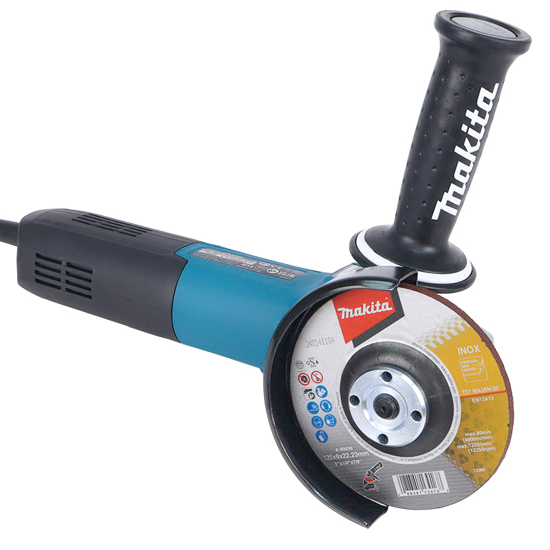 Шлифмашина угловая Makita GA5090X01 (1900 Вт, плавный пуск, регулировка и стабилизация оборотов, AFT, SJS II)