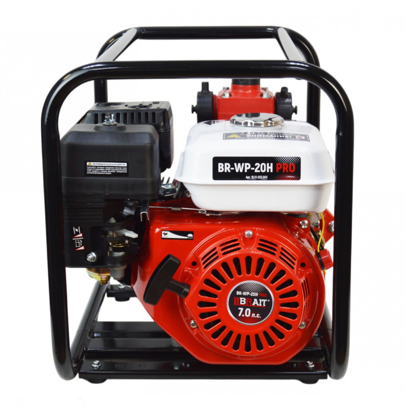 Мотопомпа бензиновая Brait BR-WP-20H PRO 15.01.023.002, 7л.с.,производительность 30 куб.м/ч, высоконапорная