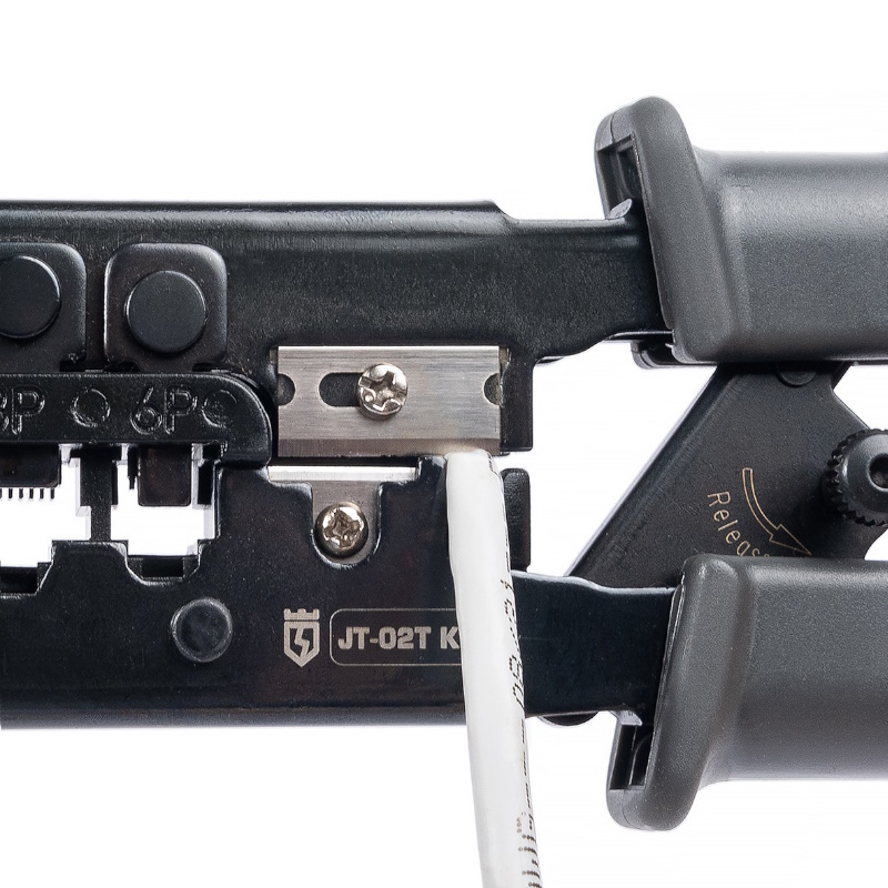 Пресс-клещи КВТ JT-02T 89229, для RJ разъемов, серия ПРОФИ