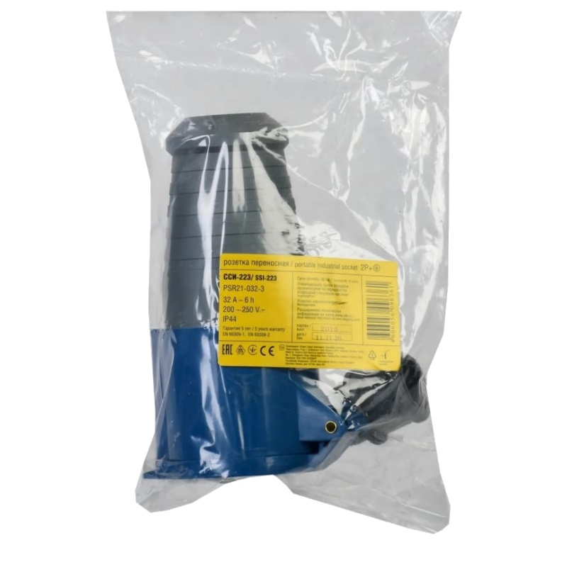 Розетка кабельная IEK ССИ-223 (32 А, 220 В, 2P+PE, IP44) PSR21-032-3 в Ярославле