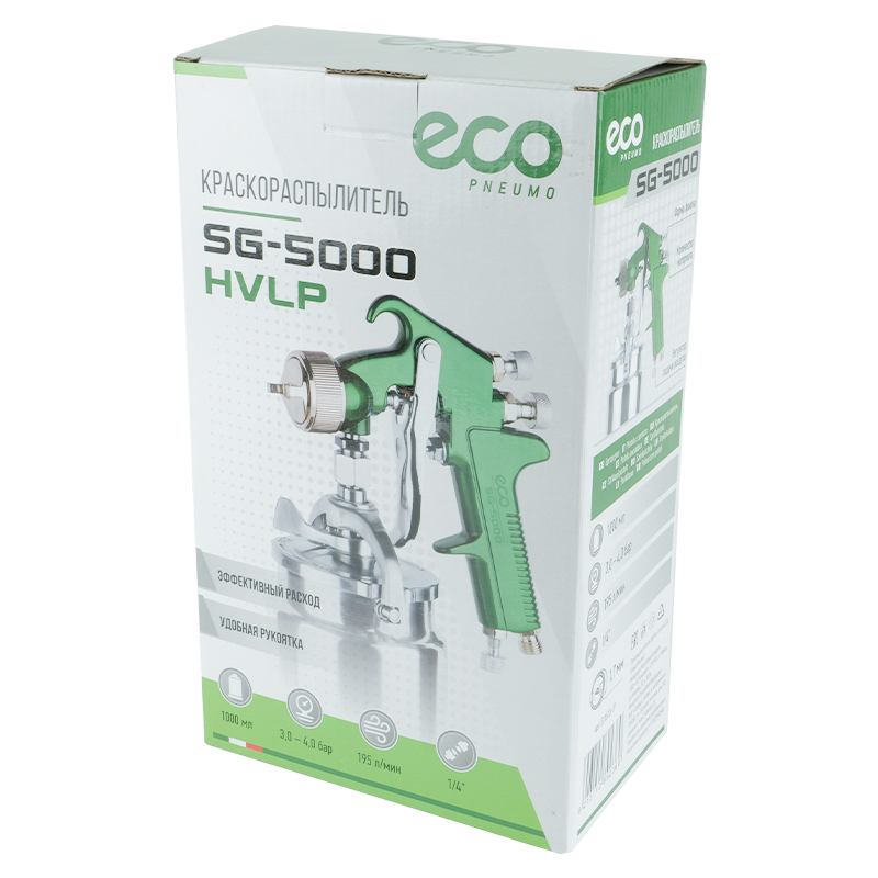 Краскораспылитель Eco SG-5000 EC1533-17 (объем бачка 1 л, расход воздуха 195 л/мин) в Череповце