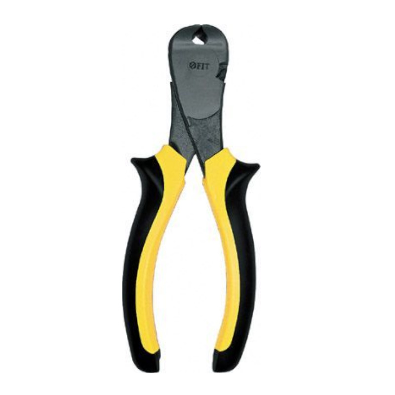 Кусачки торцевые FIT Стайл 51835 мягкие прорезиненные черно-желтые ручки молибденовое покрытие 160 мм 886₽