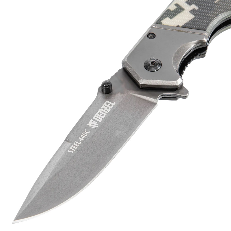Нож складной Denzel 79209, многоцелевой, системы Liner-Lock, с накладкой G10 на эргономичной рукоятке в Коврове