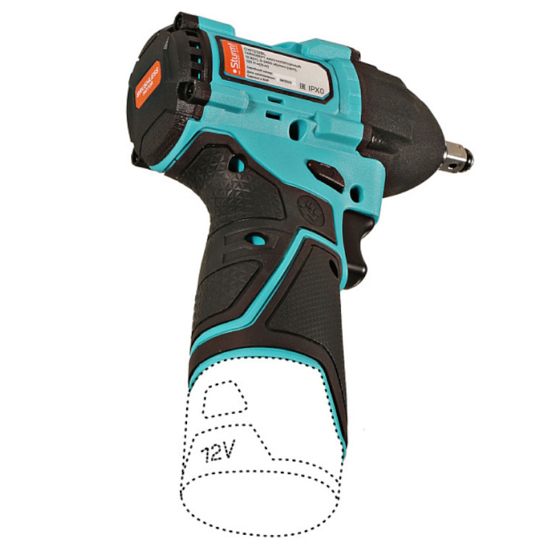 Аккумуляторный Гайковерт Sturm CW1212BL, 1BatterySystem12V