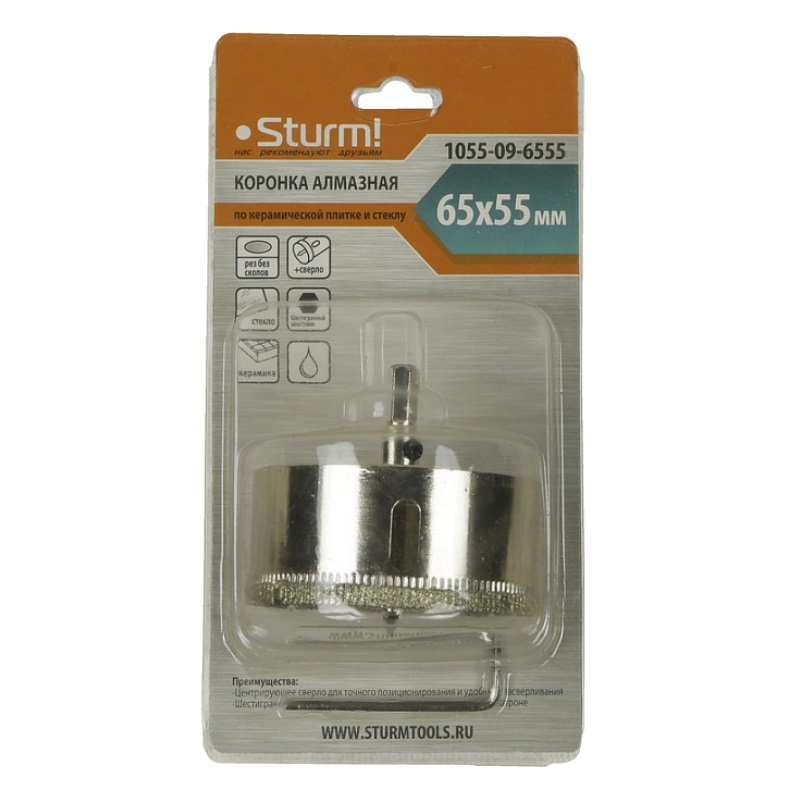 Коронка алмазная Sturm 1055-09-6555 в Кинешме