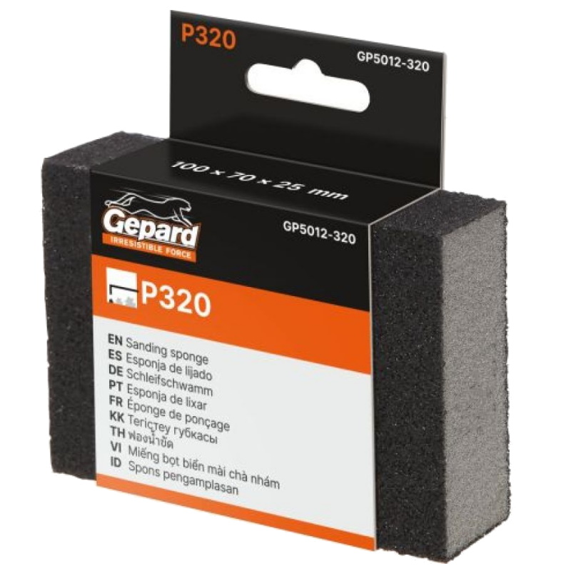 Губка Gepard GP5012-320 абразивная 100х70х25 мм Р320 51₽
