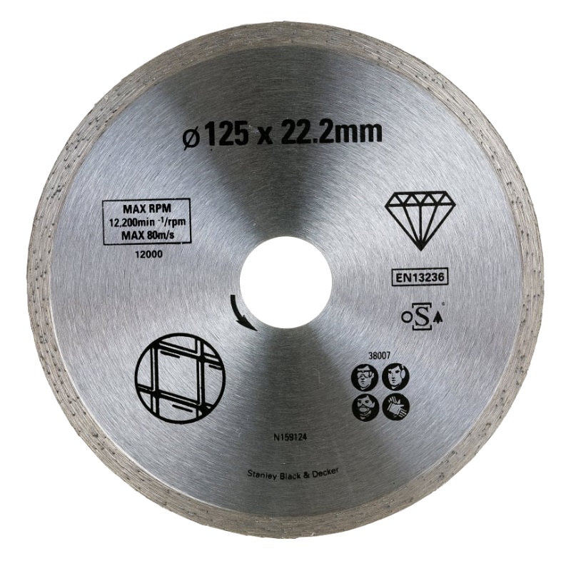 Алмазный диск по плитке Stanley STA38007-XJ (125x22,2 мм) в Костроме