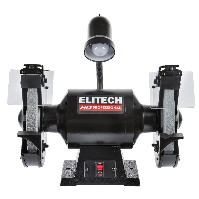 Станок заточный Elitech HD BG 9025L (E2013.012.00) 900Вт, 2980об/мин, шлиф.круг - 250х25х32мм, 37м/с, 32.5кг, лампа в Угличе