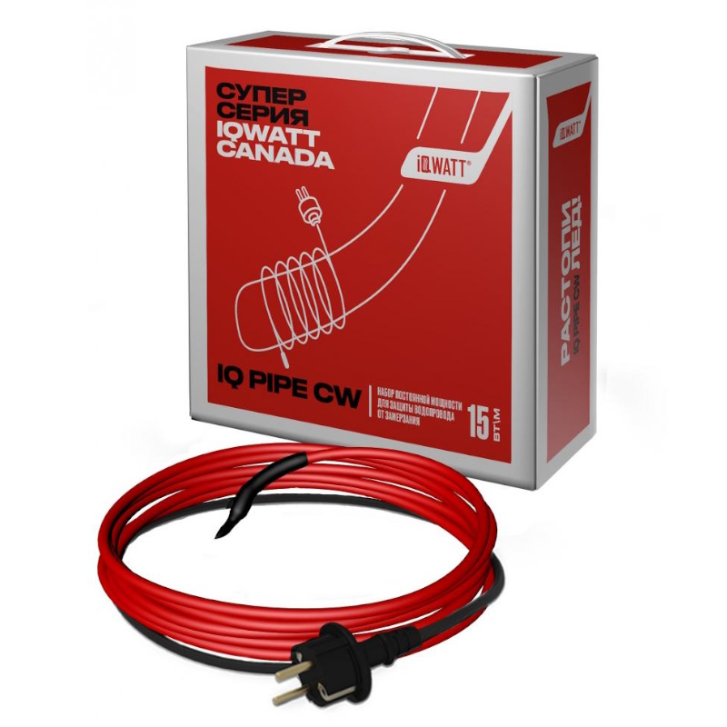 Набор постоянной мощности для защиты водопровода от замерзания Iqwatt IQ PIPE CW 50m 00750 17707₽